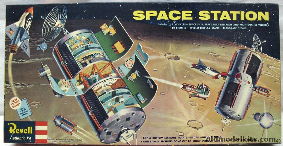 Revell 1/96 Space Station by Scientist Ellwyn E. Angle - 'S' Kit, H1805-498 plastic model kit